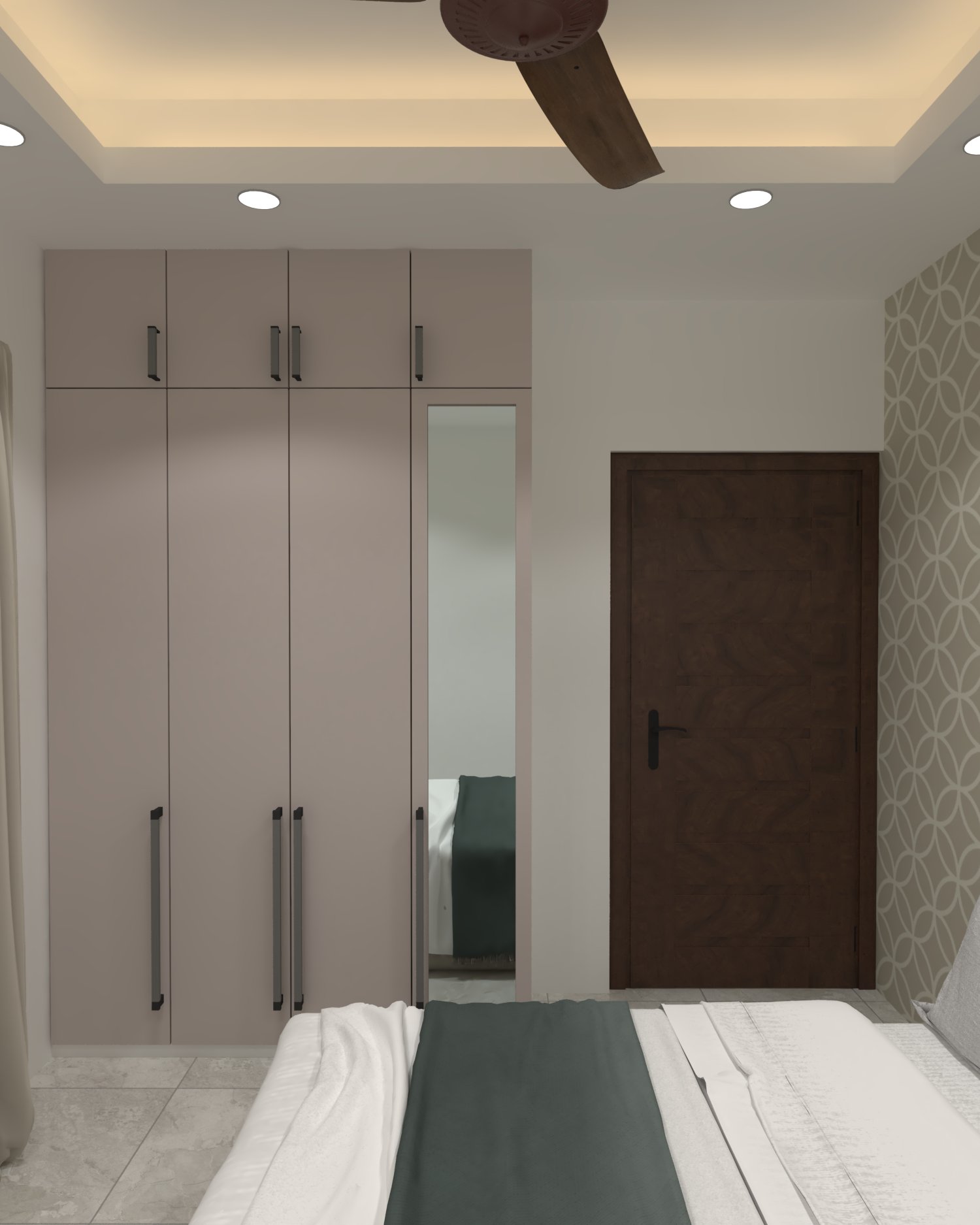 Lalkhan Bazar apartment — Bedroom three — wardrobe